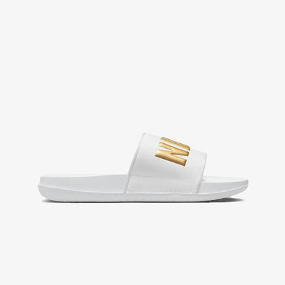 Nike | OFFCOURT  { WHITE/METALLIC GOLD-WHITE