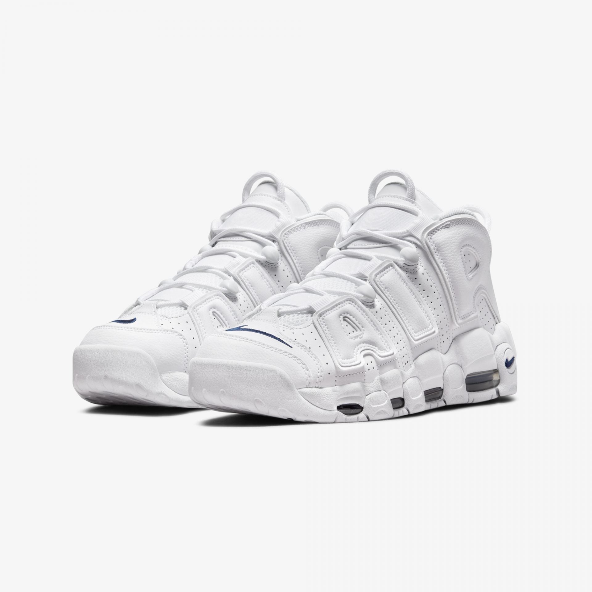 Nike Air More Uptempo Triple White 96 新品 Buy NIKE AIR MORE UPTEMPO 96 ' WHITE / MIDNIGHT NAVY ' – Superkicks