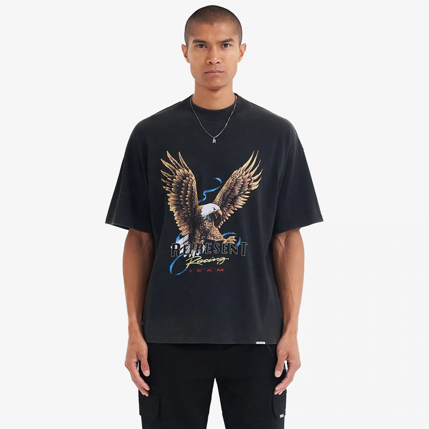 RACING TEAM EAGLE T-SHIRT 'VINTAGE BLACK'