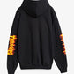 Thrasher | FLAME HOODIE DOUBLE LOGO FLAME PRINT HOODIE  { BLACK