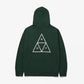 HUF | ESSENTIALS TT HOODIE  { FOREST GREEN