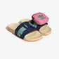 Adidas Originals | POUCHYLETTE SLIDES  { NIGHT SKY/BLISS ORANGE