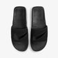 Nike | AIR MAX CIRRO SLIDE  { BLACK METALLIC SILVER