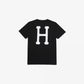 HUF | ESSENTIALS CLASSIC H TEE  { BLACK