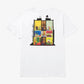 HUF | AT HOME TEE  { WHITE