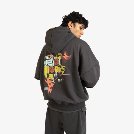 SPACEMAN DISCO HOODIE 'ASPHALT'
