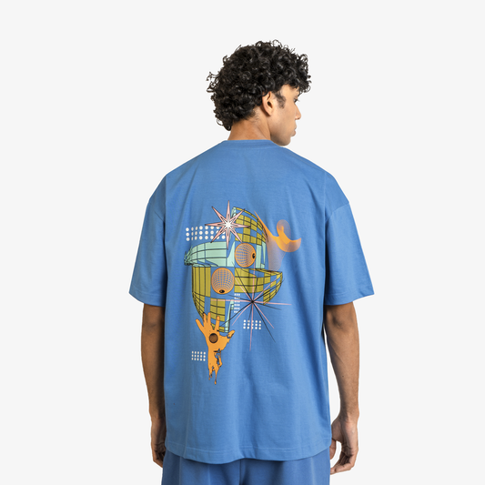 SPACEMAN DISCO T-SHIRT 'BLUE'