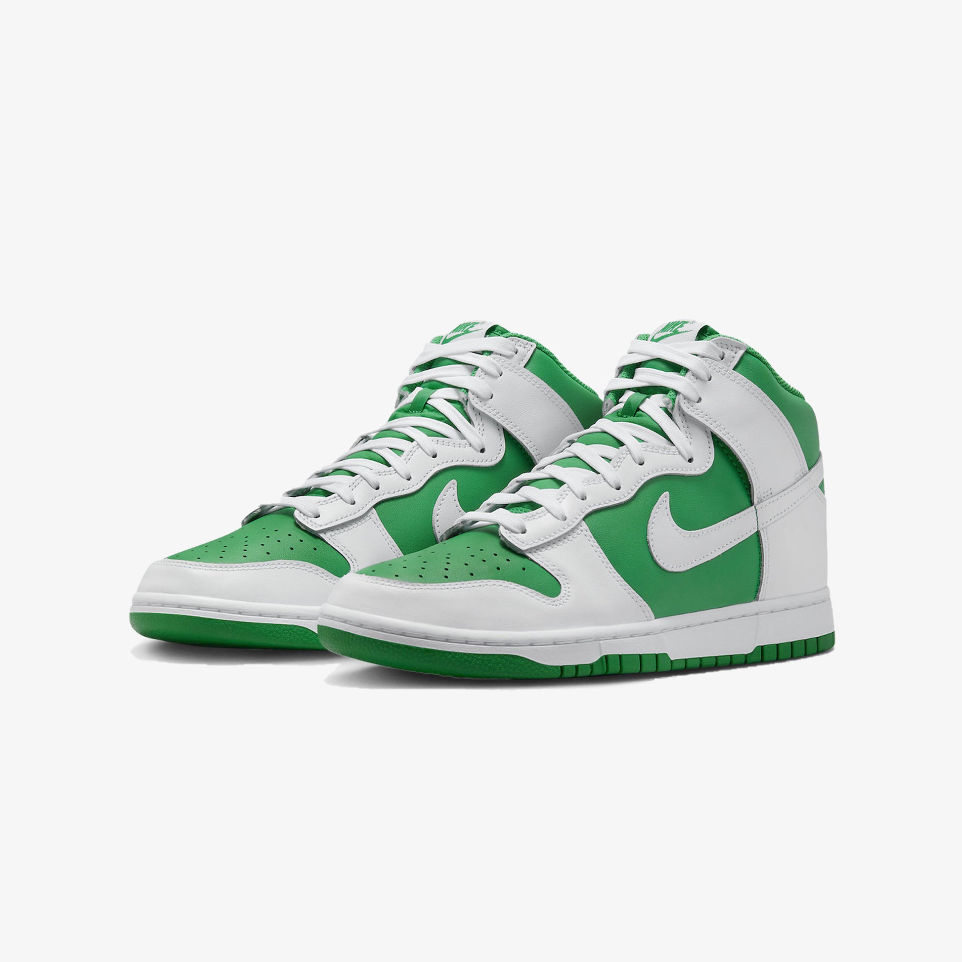 Buy Stadium Green White Nike Dunk High Retro Shoes for Men
