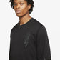 Nike | M J ZION LS SHOOTING SHIRT  { BLACK/GREY