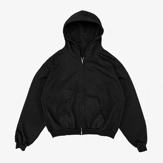 ZIPPED HOODIE 'TWILIGHT BLACK'