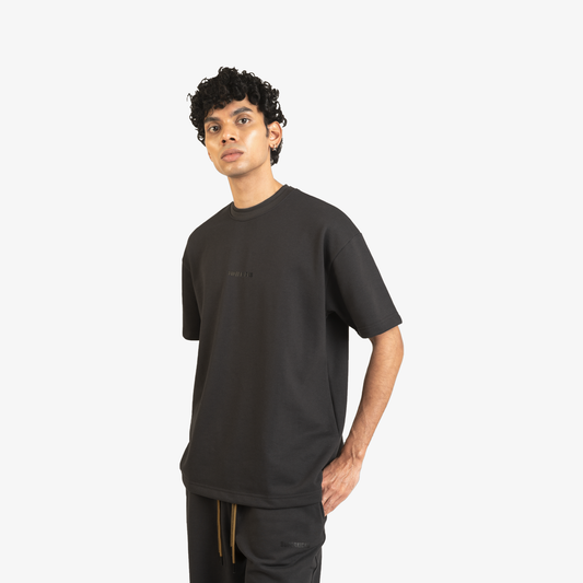 FRENCH TERRY T-SHIRT 'ASPHALT'