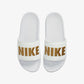 Nike | OFFCOURT  { WHITE/METALLIC GOLD-WHITE