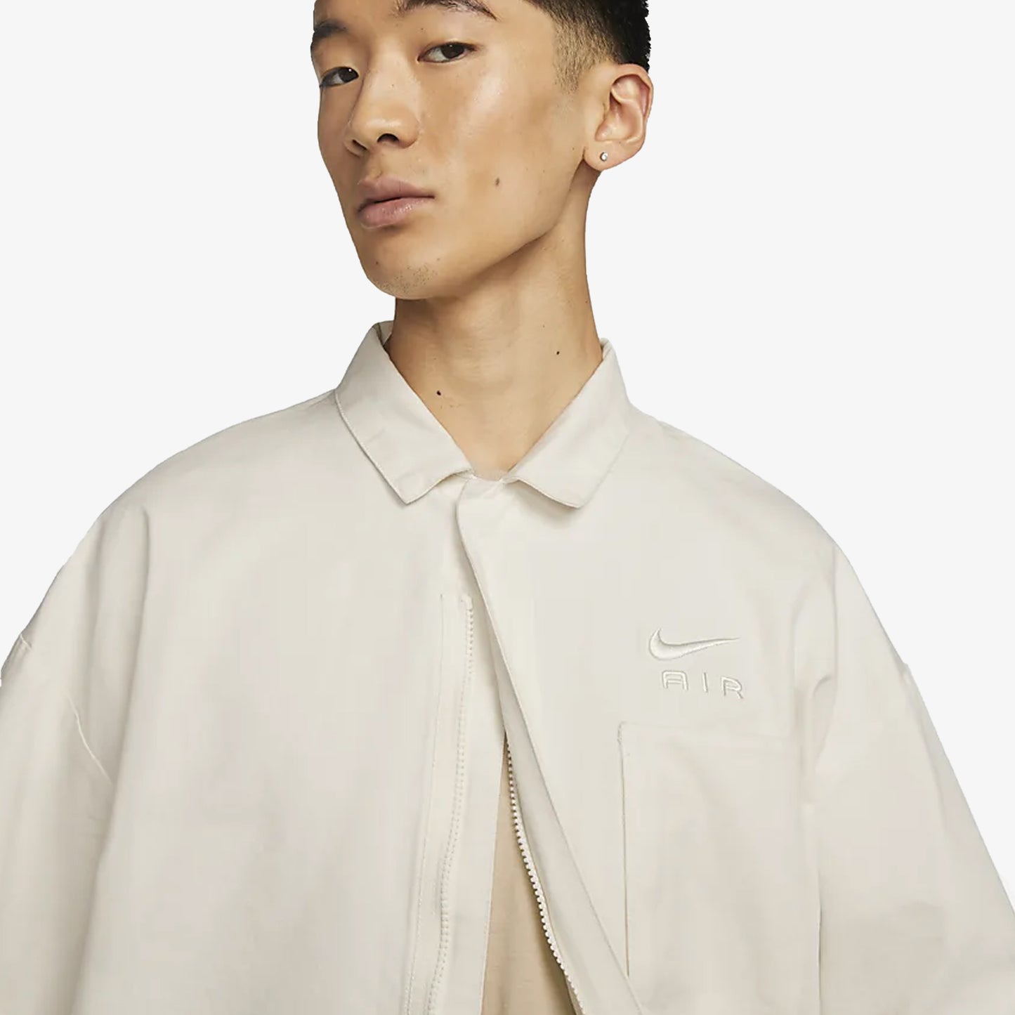 SPORTSWEAR AIR WOVEN OVER-SHIRT TOP 'SAIL/SAIL'