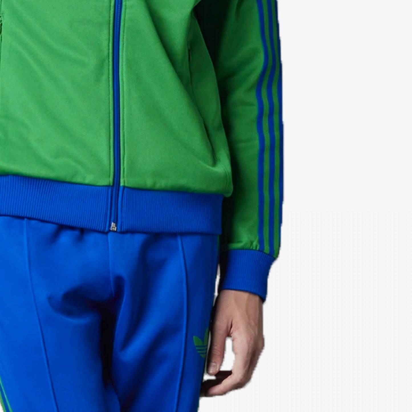 ADICOLOR HERITAGE NOW STRIPED TRACK TOP 'BLUE/GREEN'