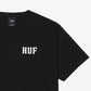 HUF | ESSENTIALS CLASSIC H TEE  { BLACK