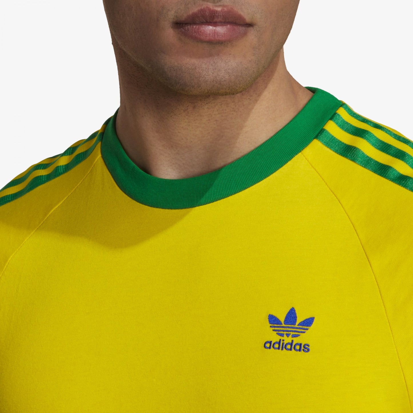 3-STRIPES TEE 'YELLOW/GREEN'