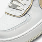 Nike | AIR FORCE 1 SHADOW  { SUMMIT WHITE/SESAME-WOLF GREY
