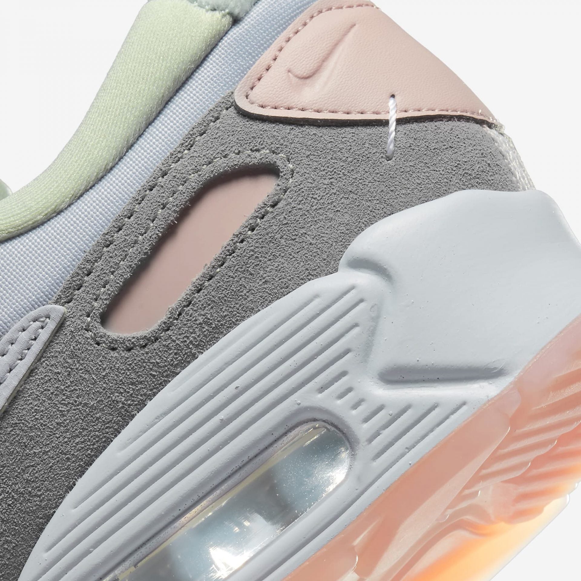 nike air max 90 grey and rose trainers