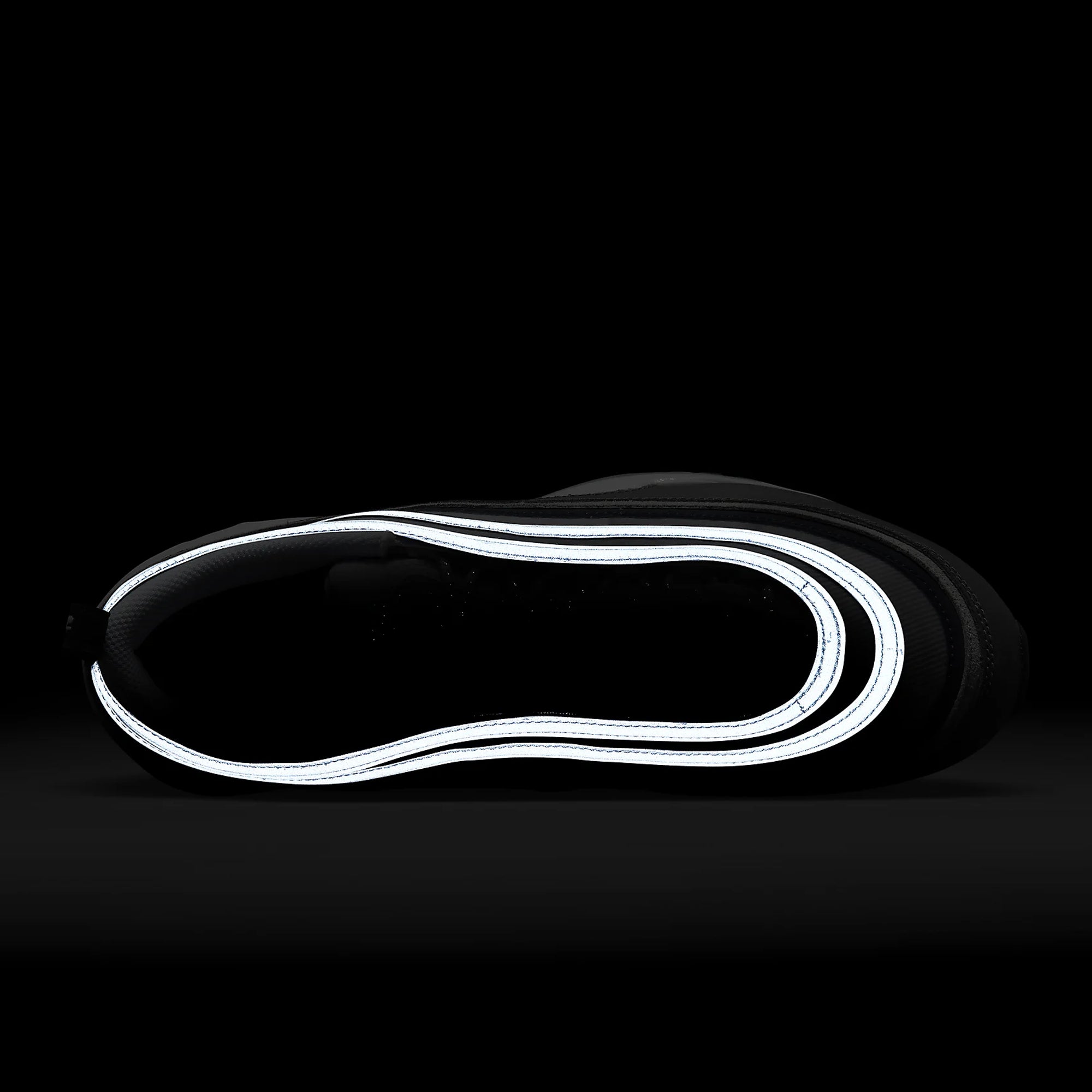 Nike air max 97 black with white stripe hot sale
