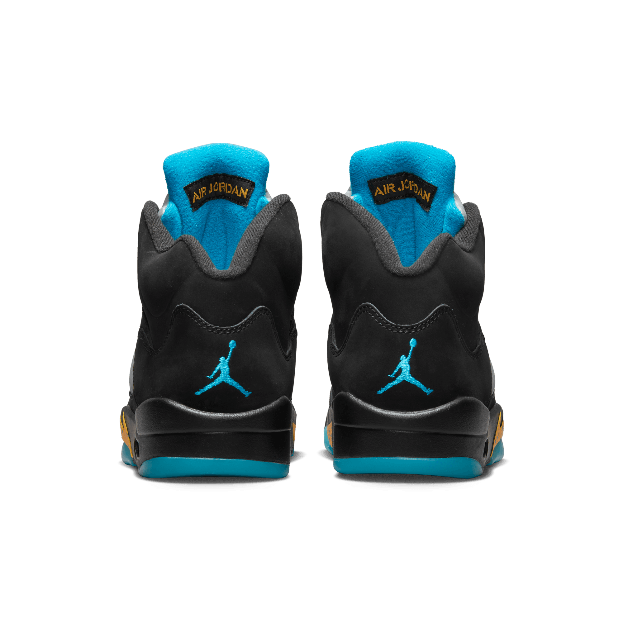 jordan 5 black yellow blue