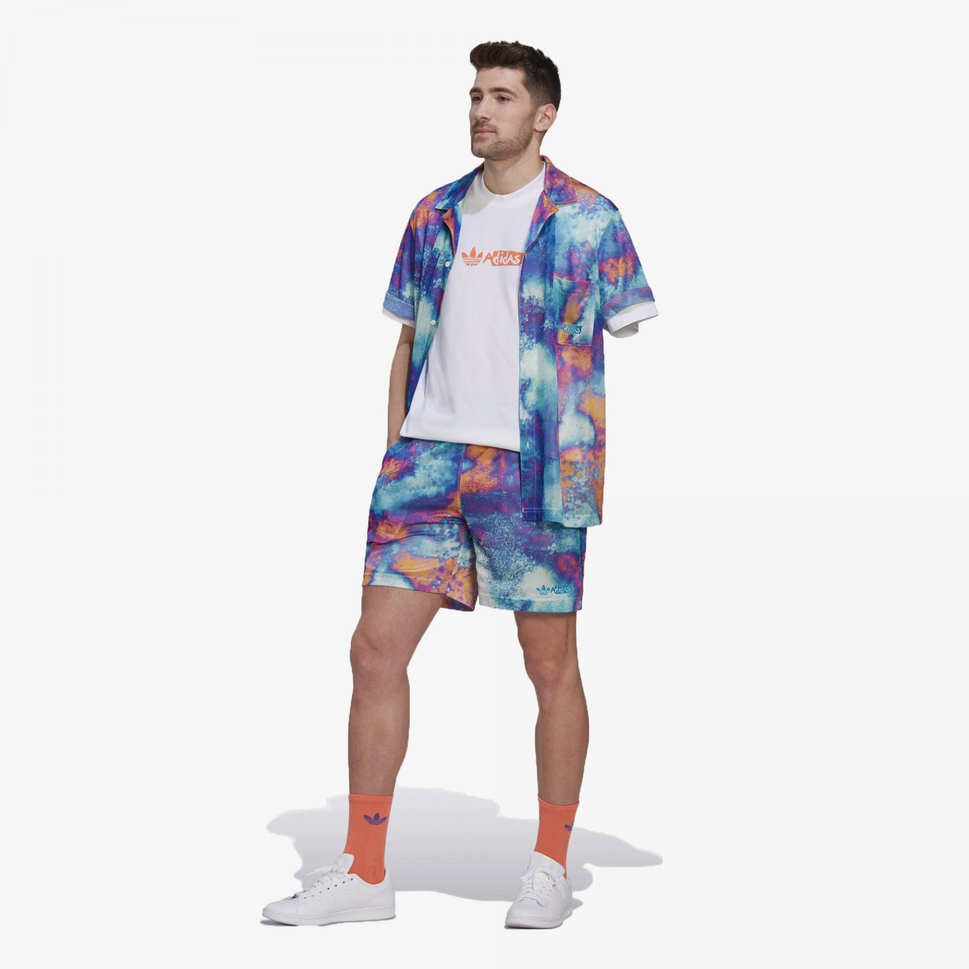 Adidas Originals ALLOVER PRINT MESH SHORTS MULTICOLOR