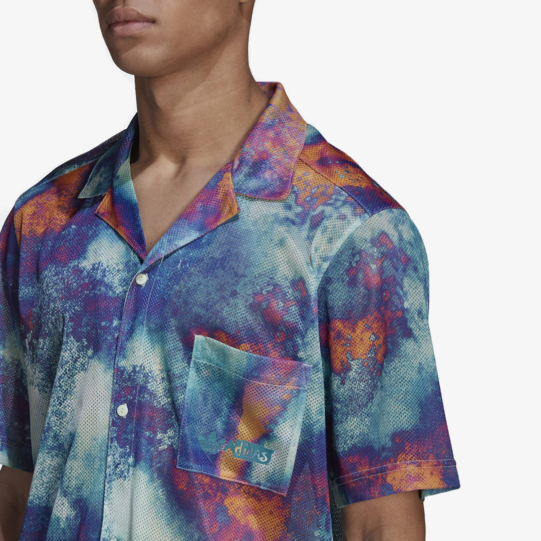 ALL OVER PRINT MESH SHIRT 'MULTICOLOR'