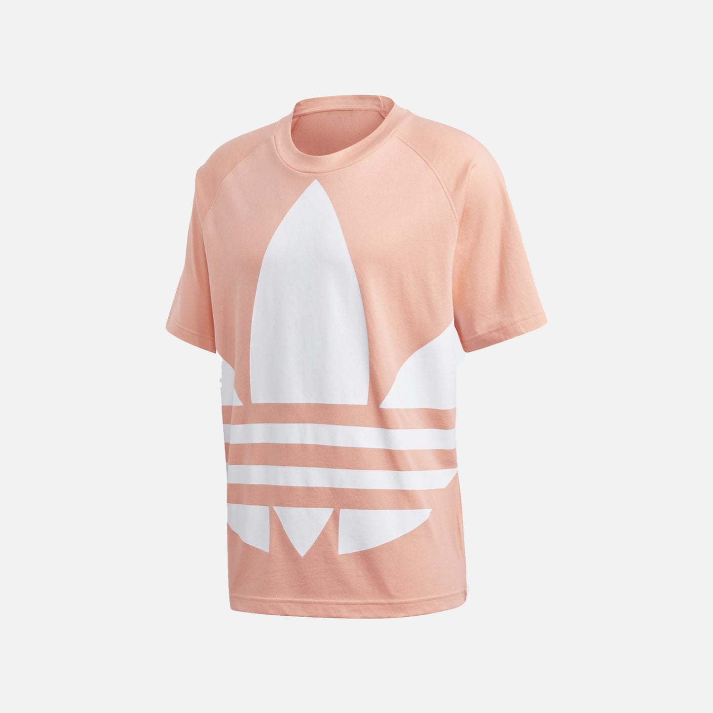 BIG TREFOIL BOXY TEE CHALK CORAL