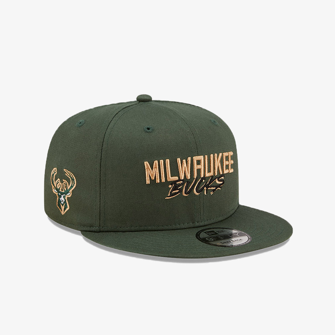 Milwaukee Script Buy NEW ERA MILWAUKEE BUCKS SCRIPT LOGO KHAKI 9FIFTY SNAPBACK CAP ...