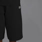 Superkicks | WIDE LEG CROPPED PANTS { CARBON BLACK