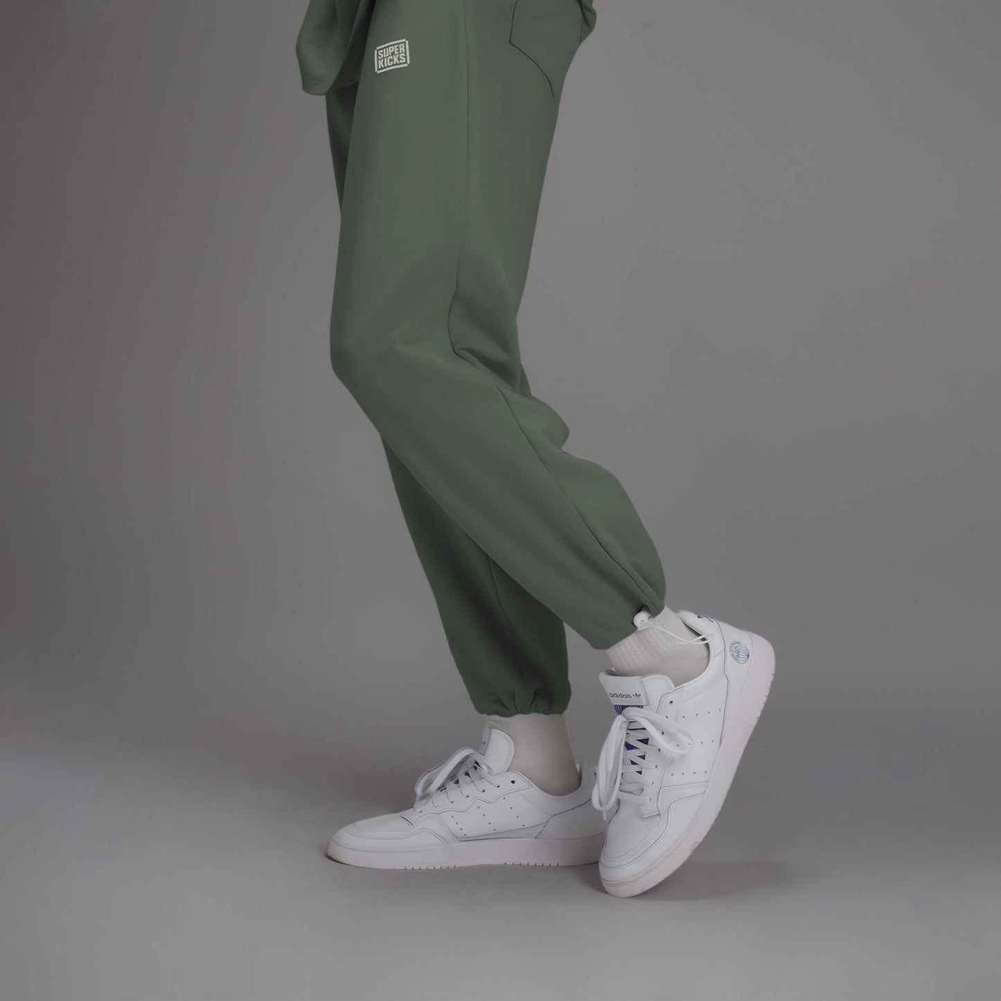 RELAXED FIT JOGGERS SEA SPRAY GREEN