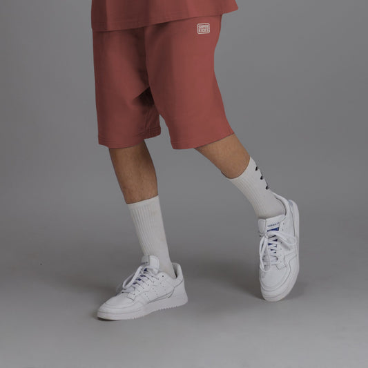 OVER THE KNEE SHORTS BRICK DUST